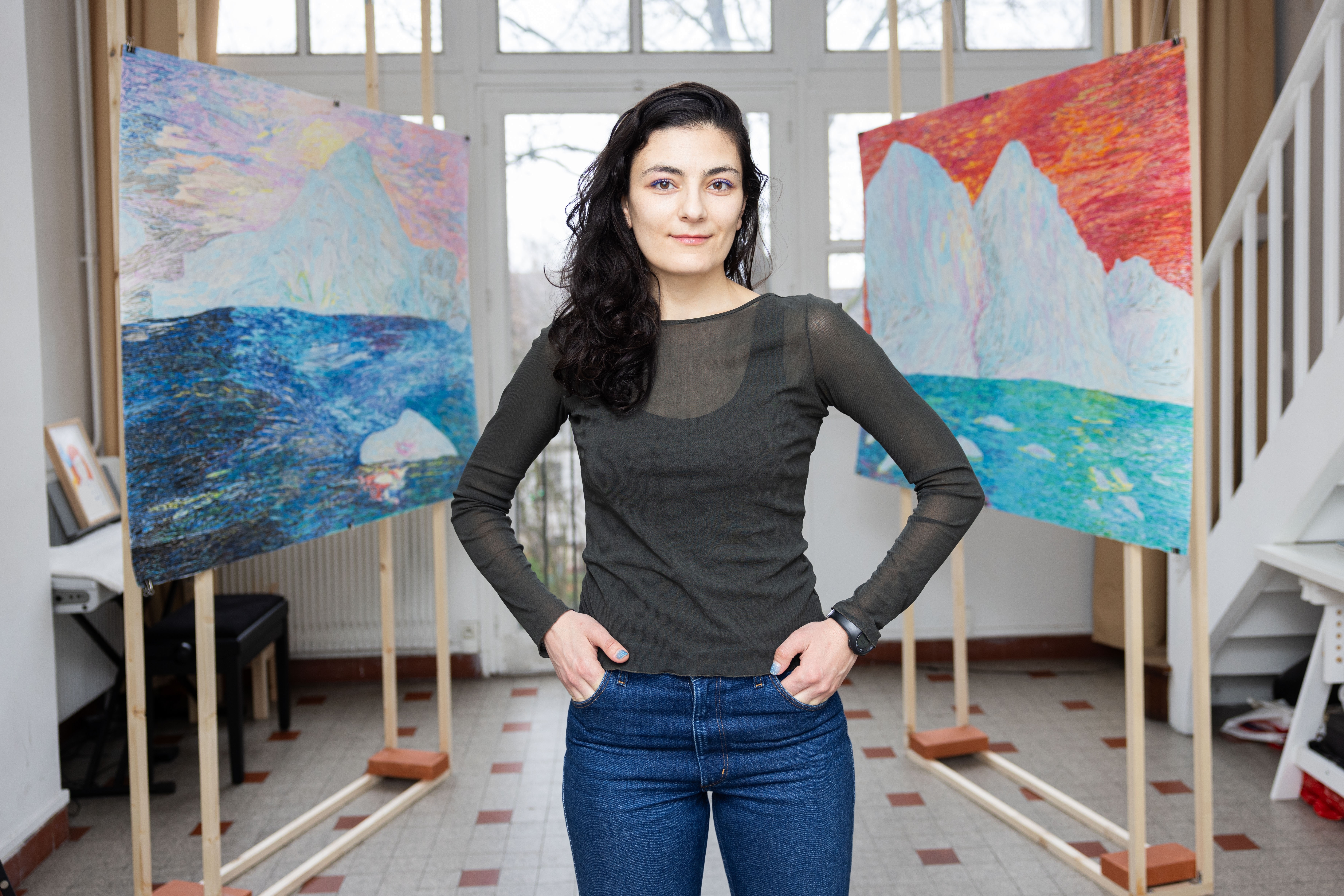 Visite commentée de l'atelier par l'artiste Araks Sahakyan