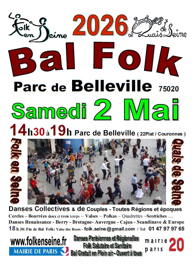 Bal Folk parc de Belleville