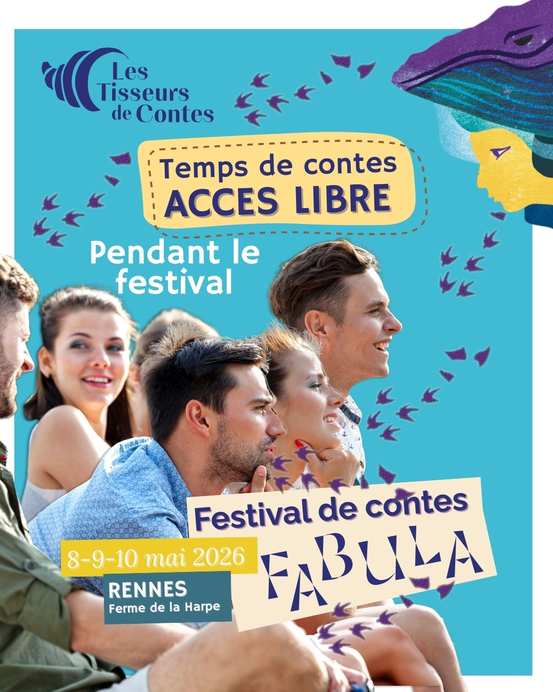 Histoires en plein air à Rennes (9–10 mai) – accès libre | Festival Fabula