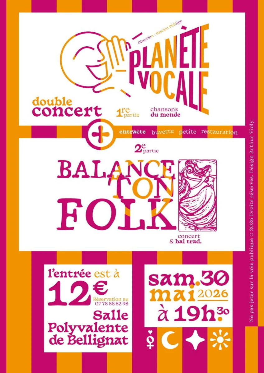 Double concert Planète Vocale - Balance Ton Folk