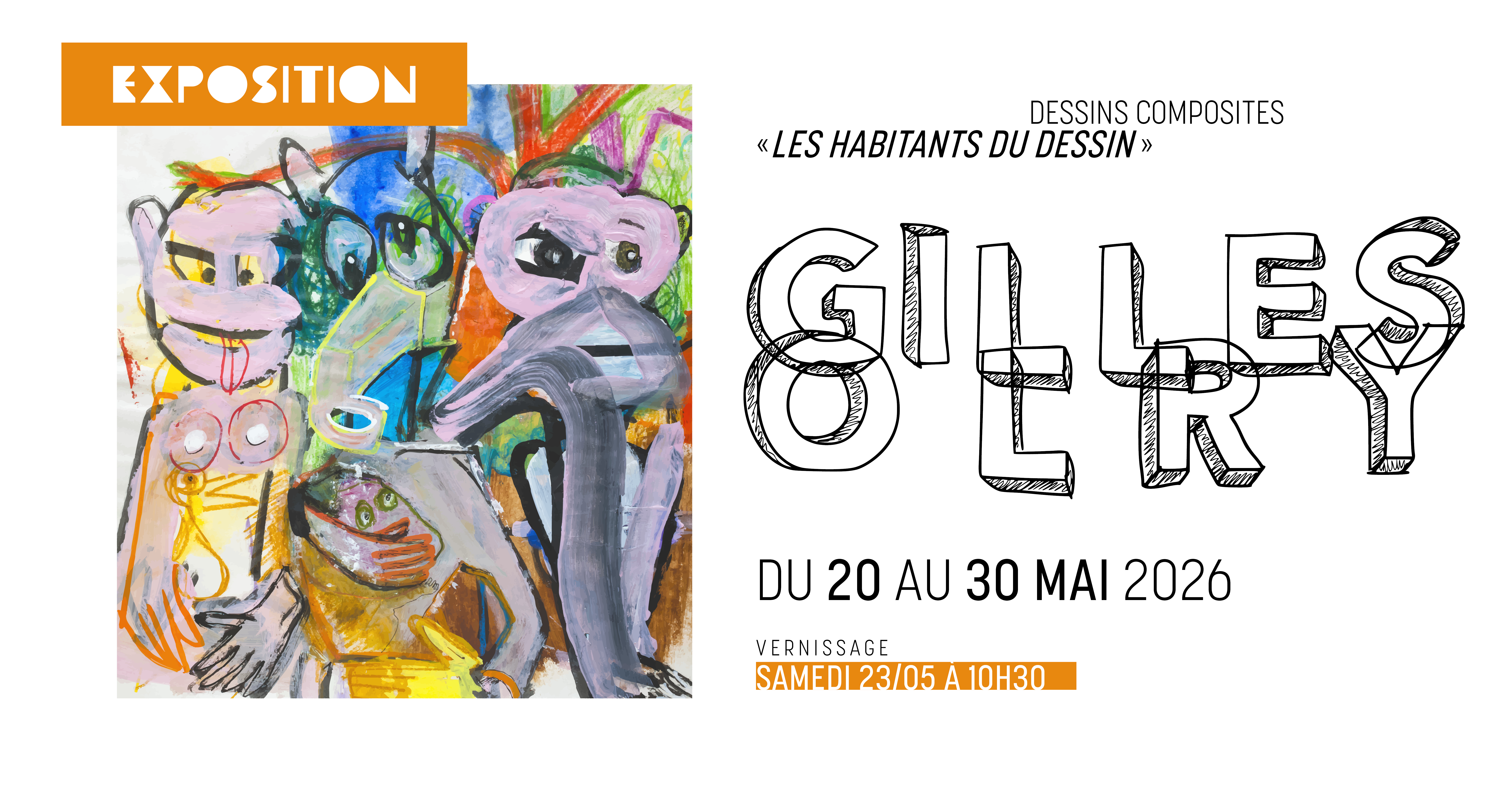 Gilles OLRY - Les habitants du dessin - exposition