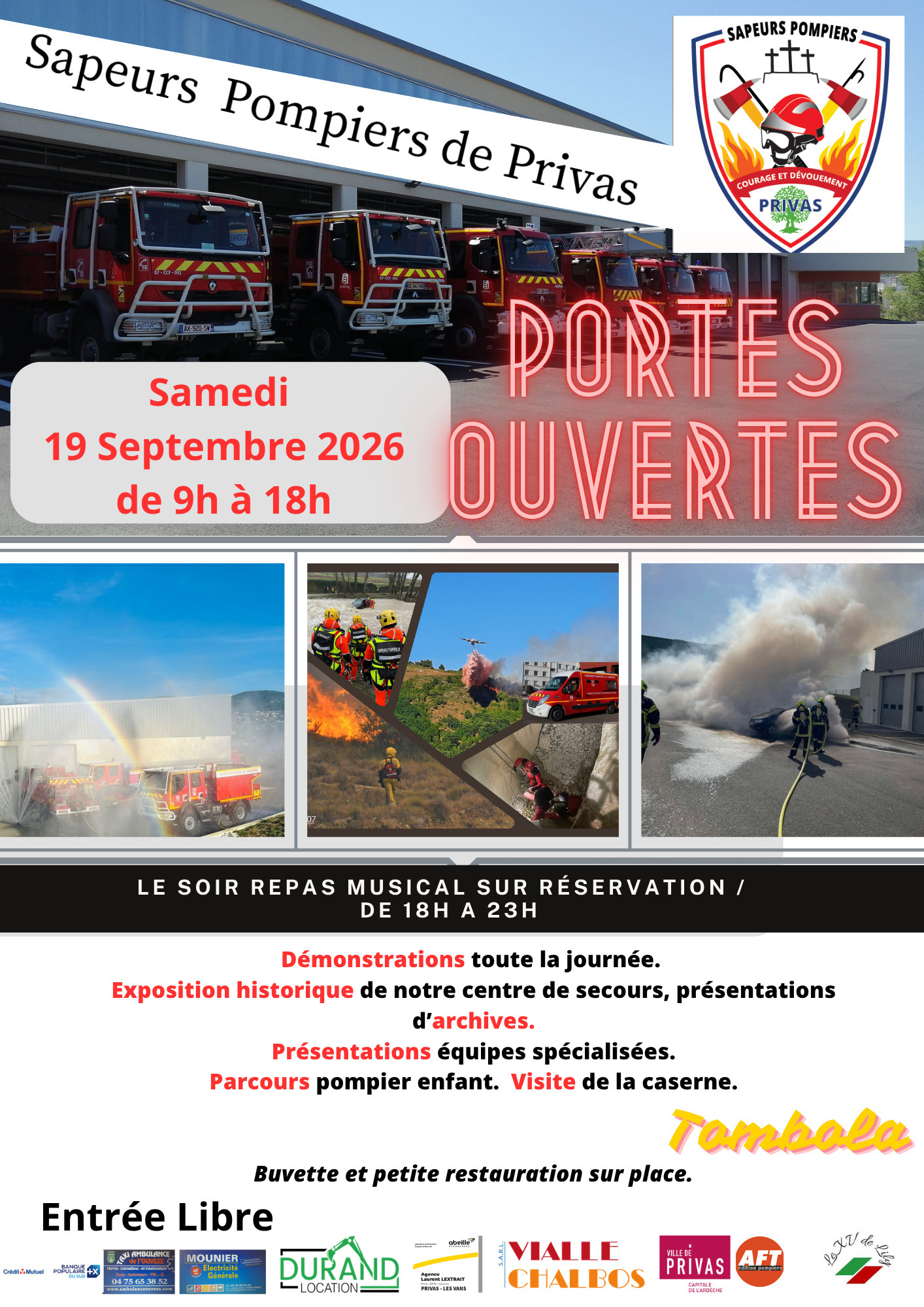 porte ouverte caserne des Sapeurs-Pompiers de Privas
