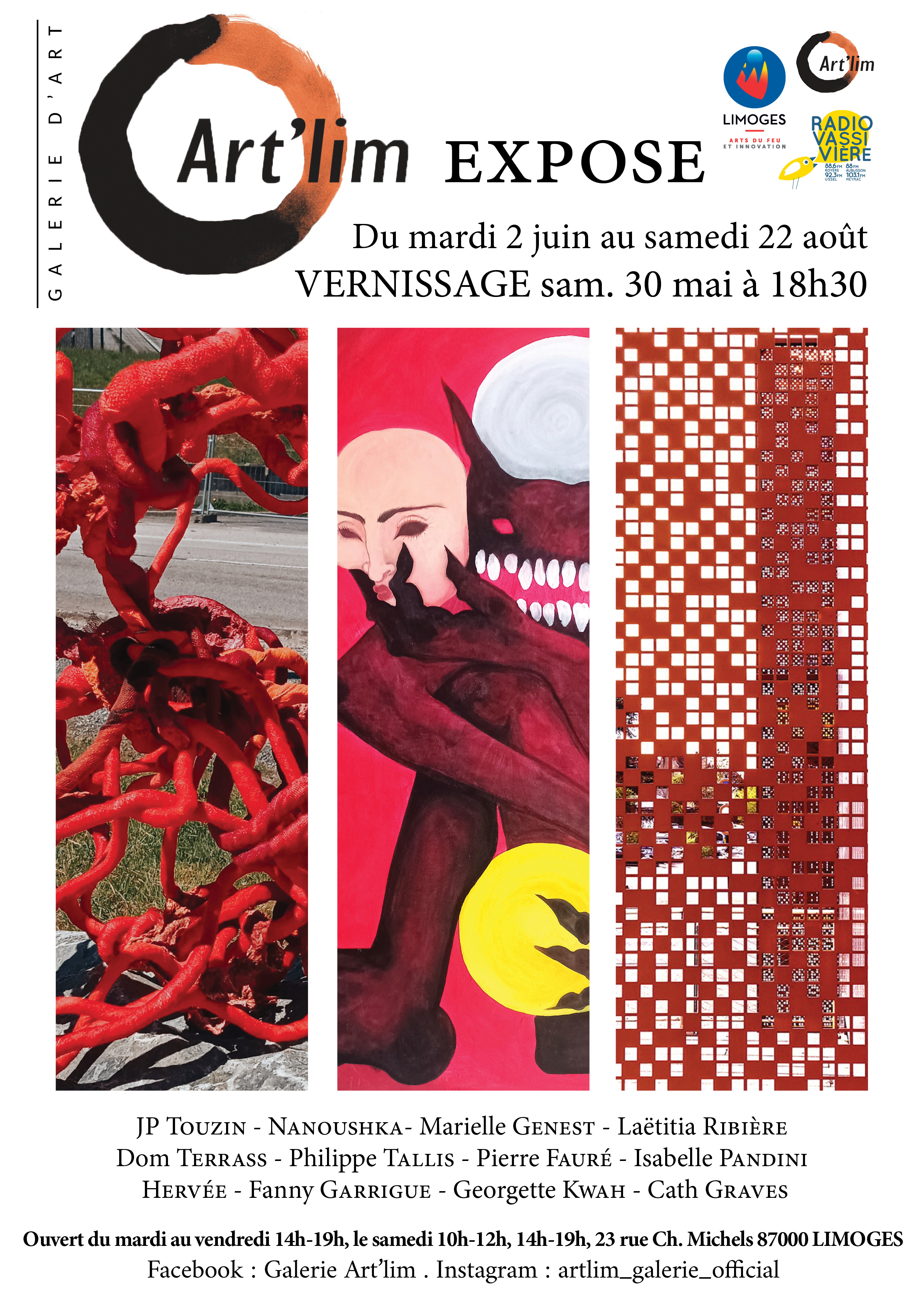 Nouvelle exposition d'été Galerie Art'Lim