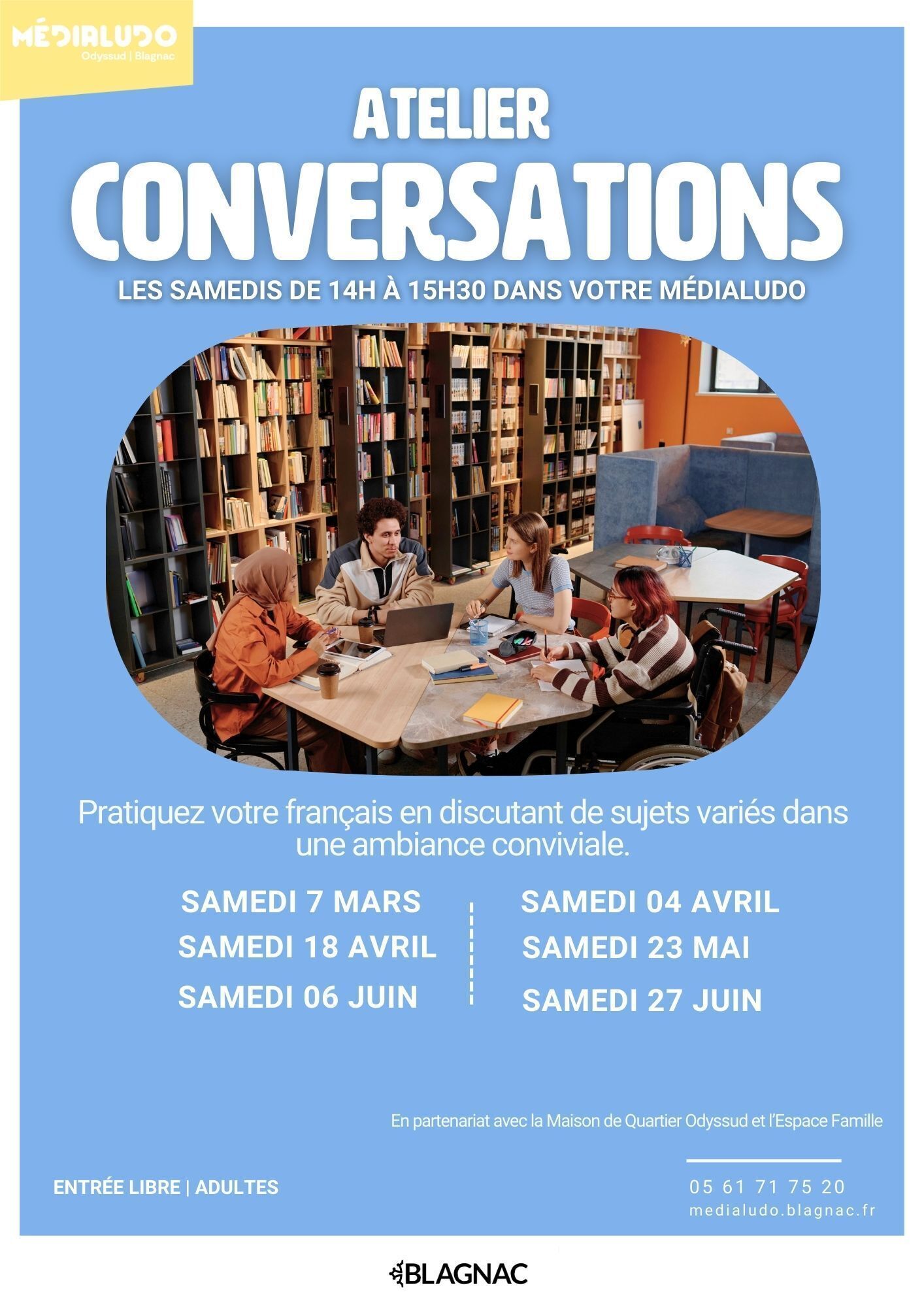 Atelier de conversation - Samedi 6 juin