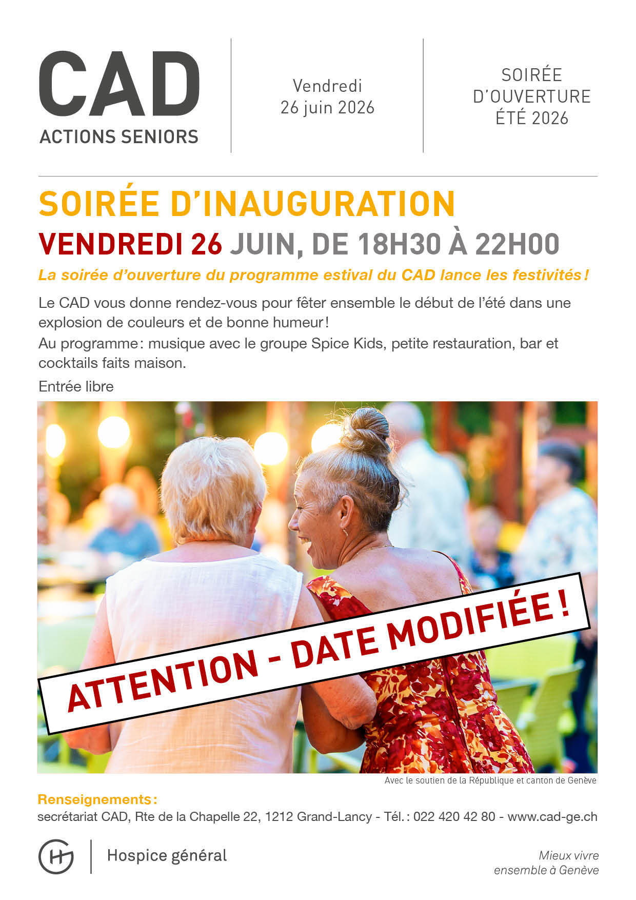 Soirée d'inauguration au CAD