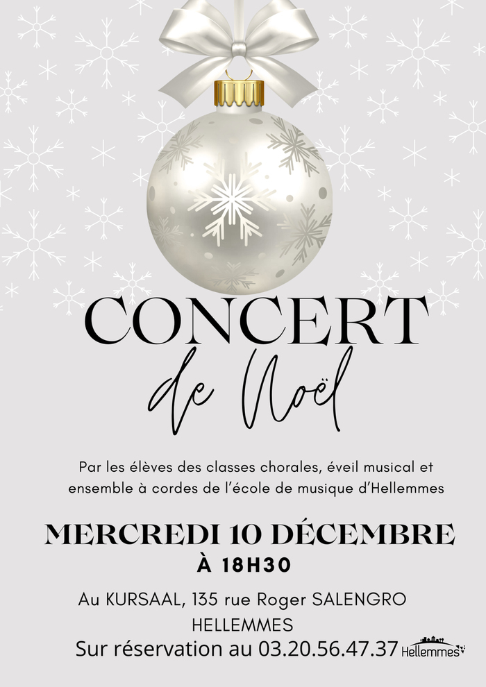 Concert de Noël - Ecole de musique - 10/12