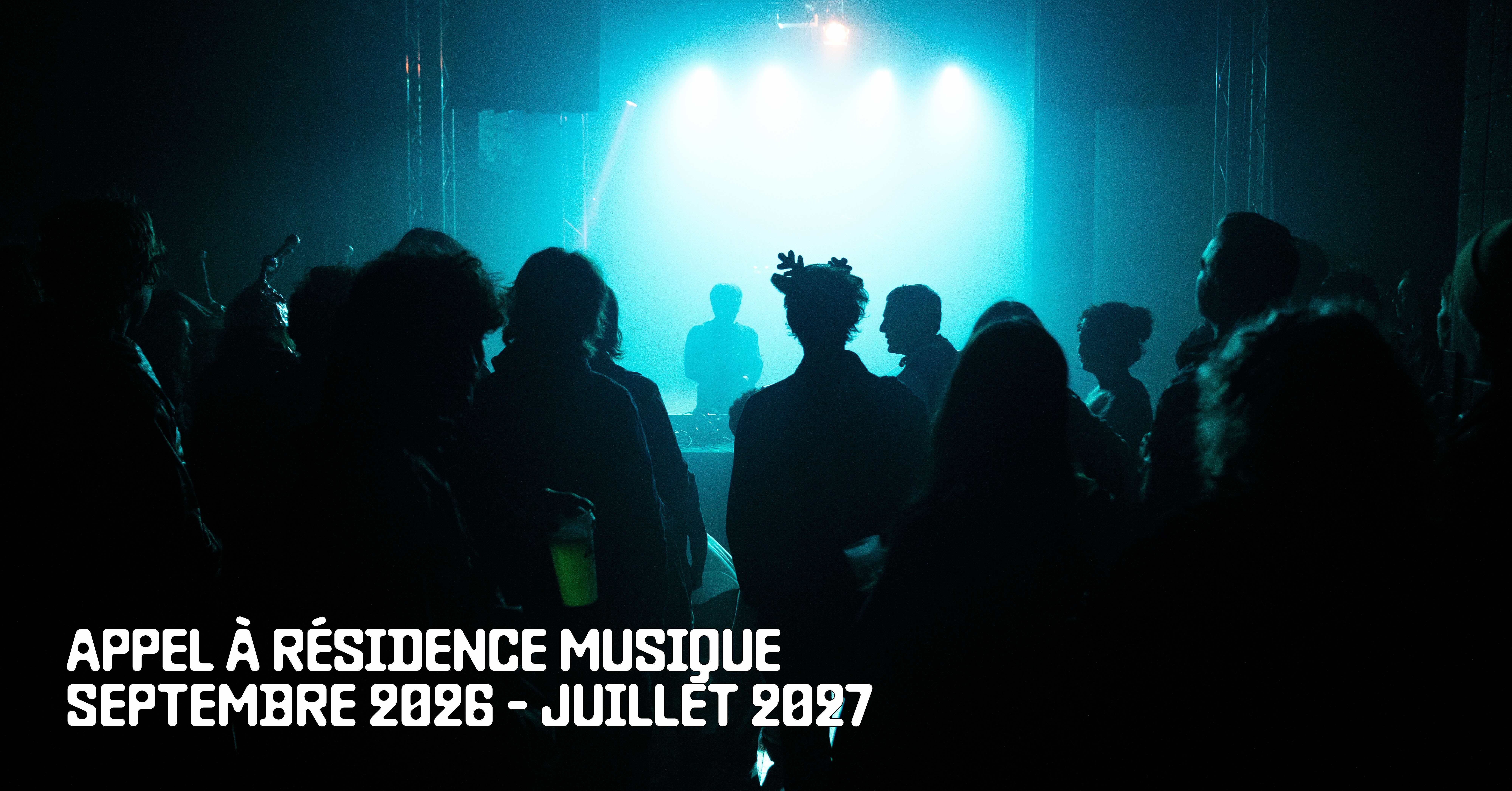 Appel à résidence musique 2026-2027 !