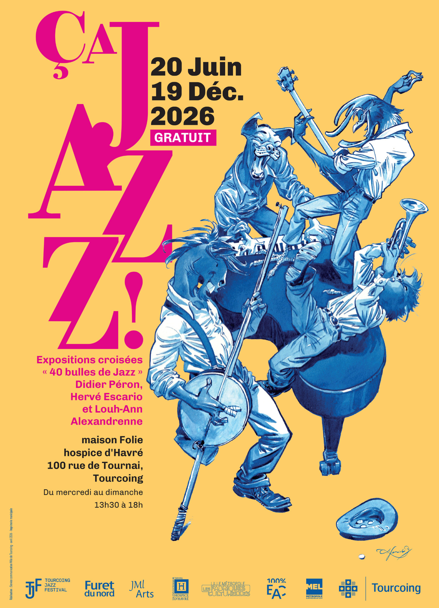 Vernissage de l'exposition ÇA JAZZ !