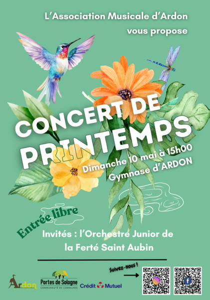 Concert de Printemps Association Musicale d'Ardon