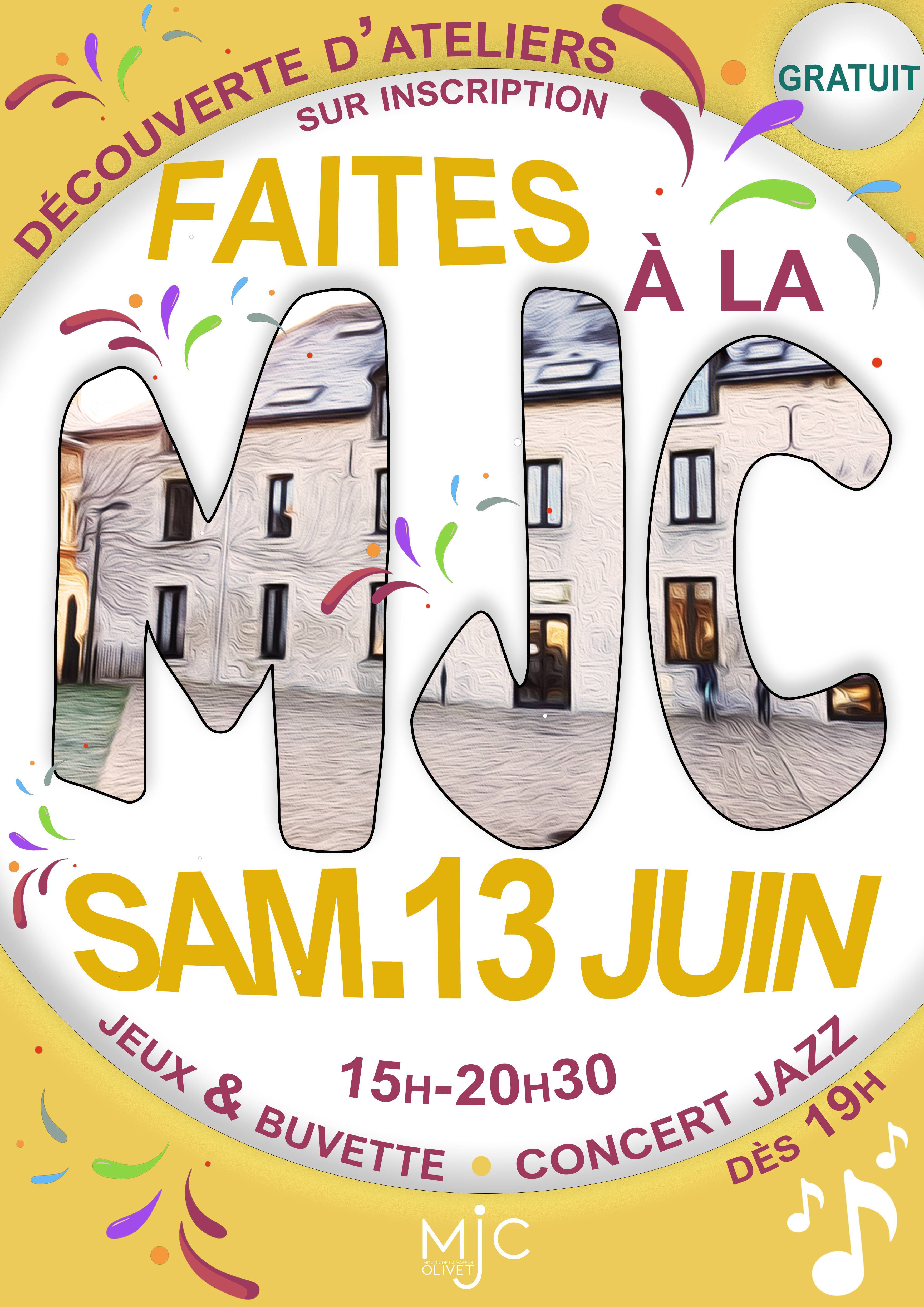 Jazz en fête (concert de jazz) + découverte des ateliers de la MJC