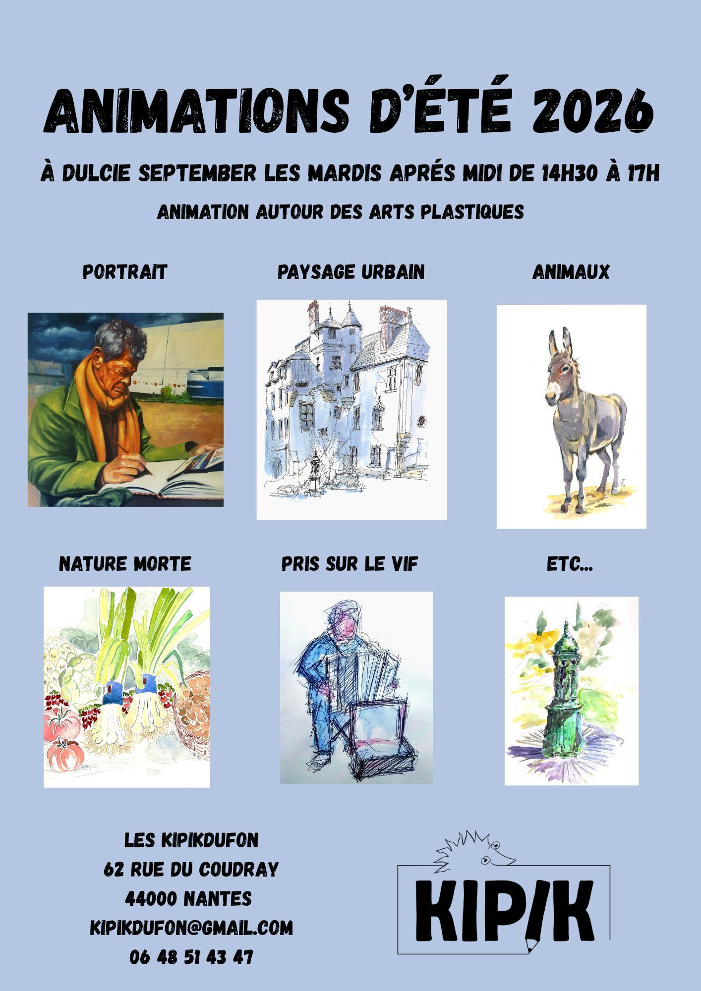 KipikDufon – Animation autour des arts plastiques