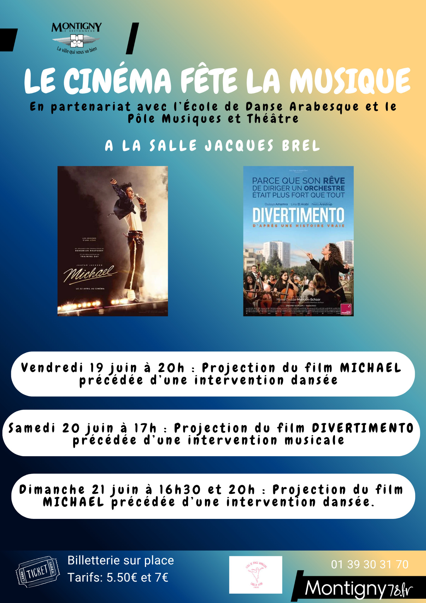 🎬🎶 LE CINÉMA FÊTE LA MUSIQUE À MONTIGNY ! 🎶🎬