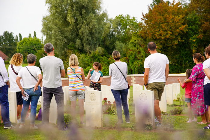 "La guerre, une histoire de famille" au Cimetière Militaire de Pheasant Wood