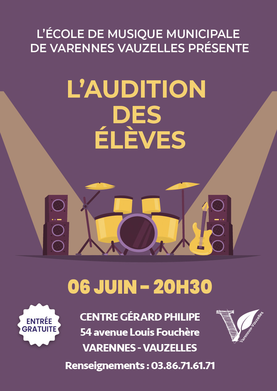 Audition des élèves de l’École de musique municipale 🎶