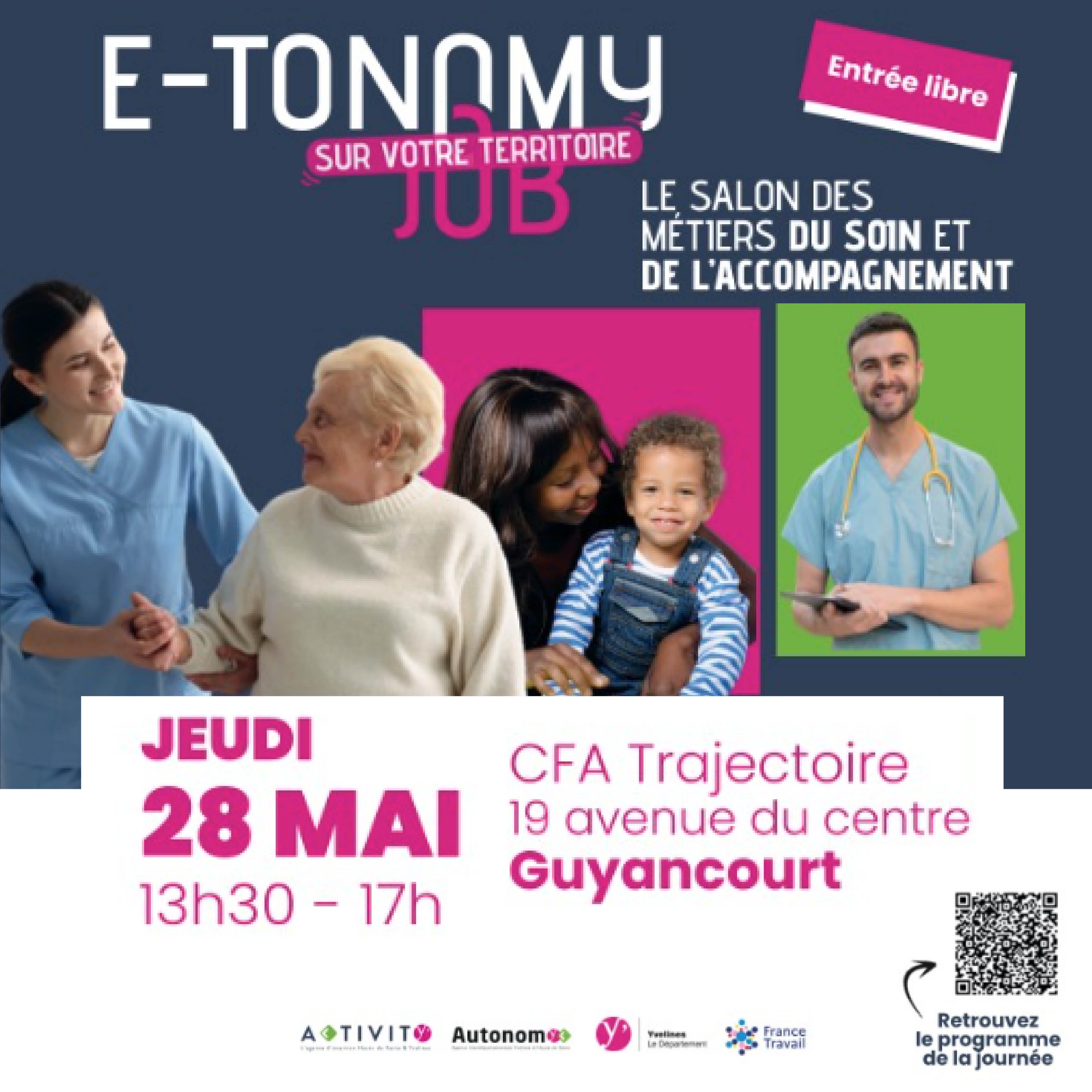 E-TONOMY JOB, le Salon des métiers du soin et de l'accompagnement