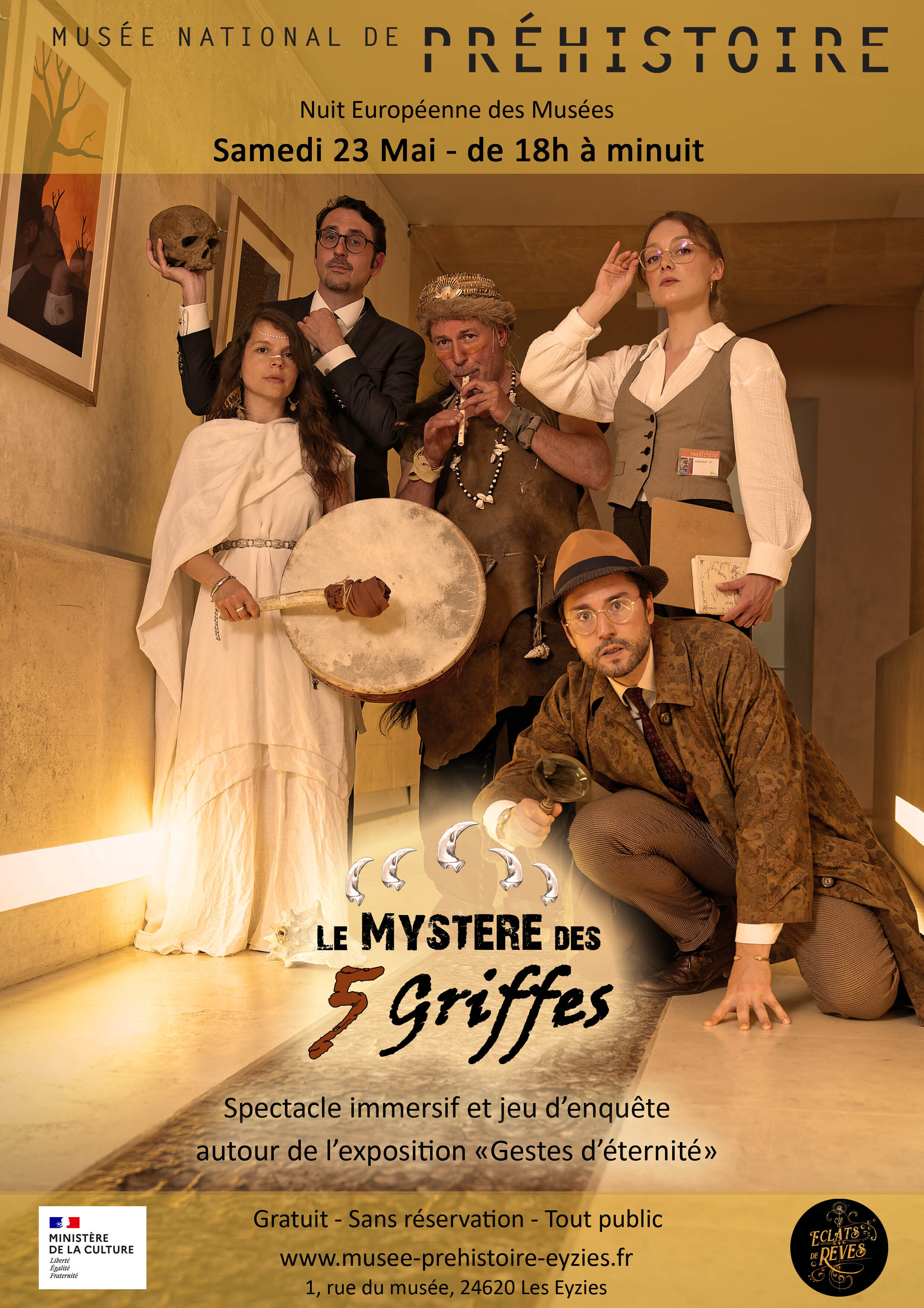 « Le Mystère des 5 griffes »... enquête immersive théâtralisée