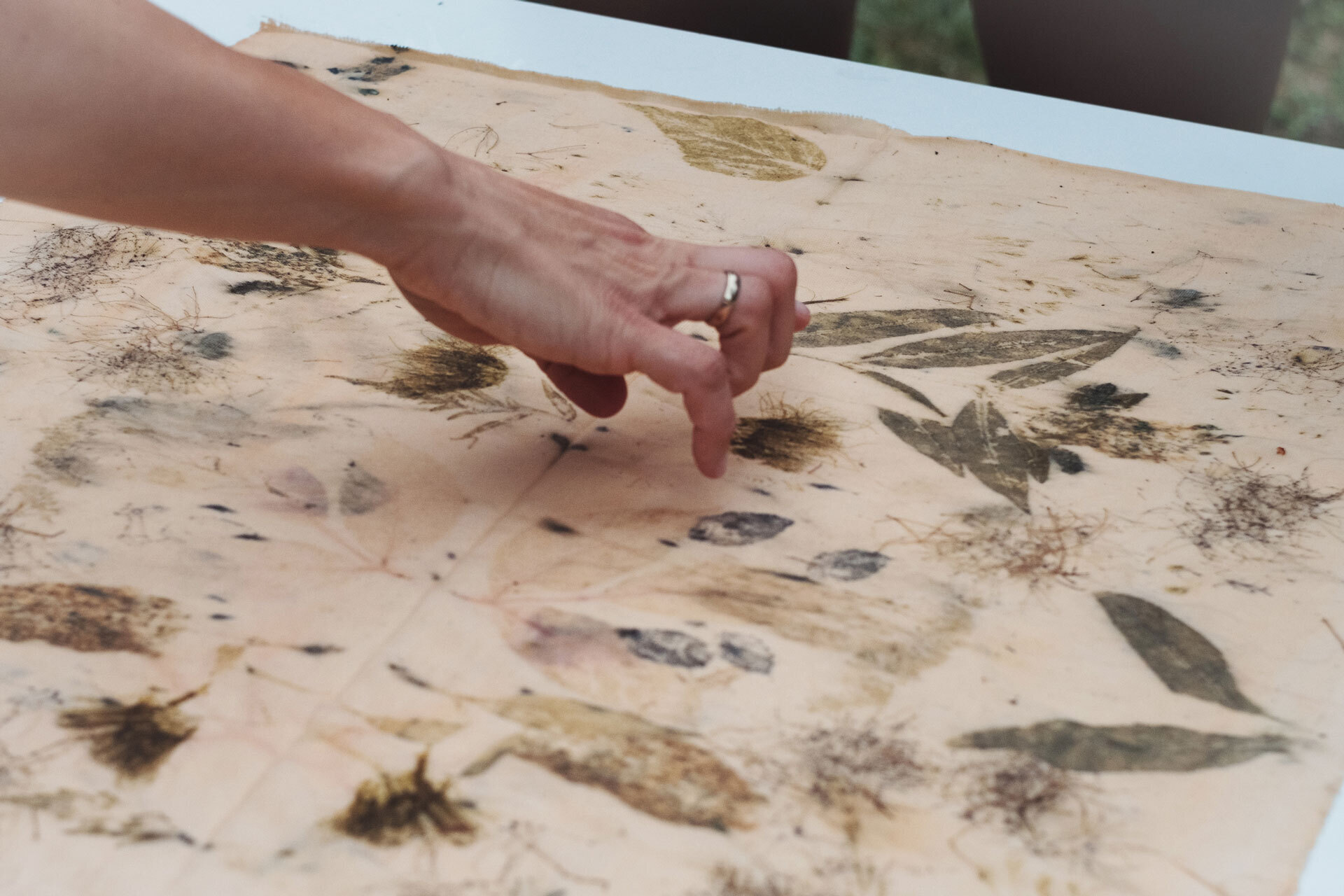 Atelier “Empreintes végétales sur tissu”