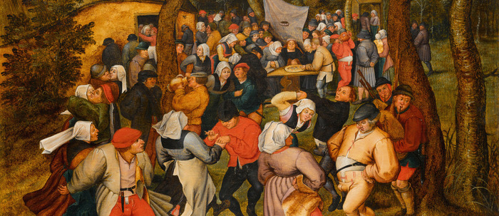Atelier en famille proposé par le Palais des Beaux-Arts à la médiathèque - Création d'un décor festif  pour l'exposition "Fêtes flamandes"