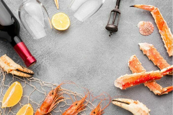 Vins du monde, coquillages et crustacés