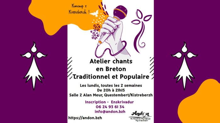 L'atelier chant en breton de l'association Andon commence ses séances habituelles