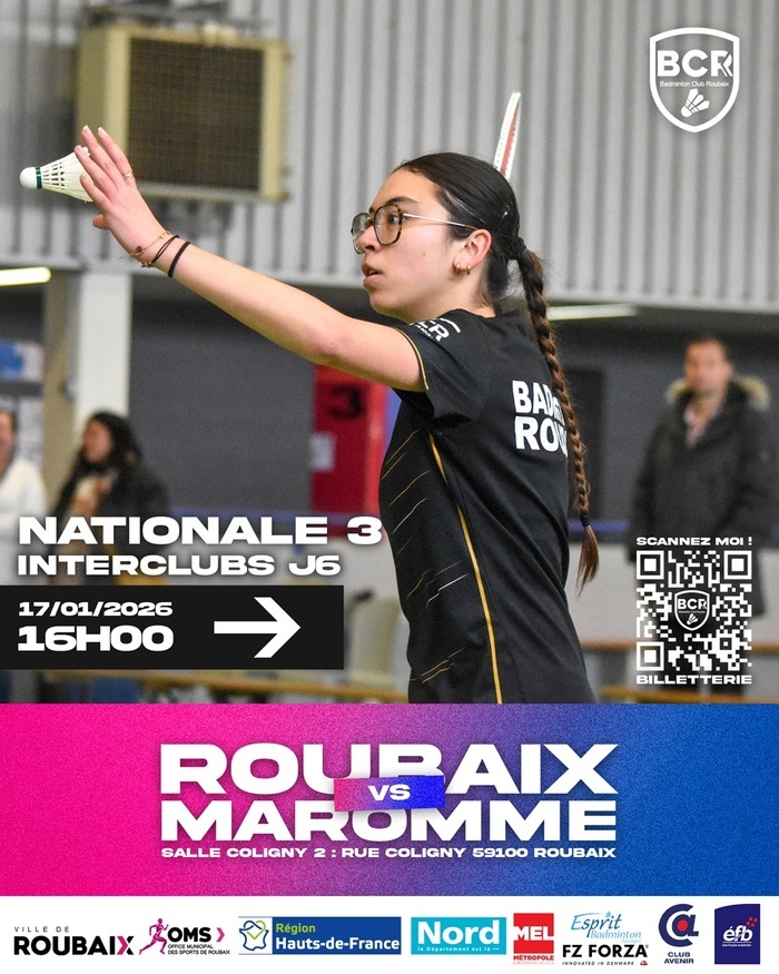 ROUBAIX reçoit MAROMME pour le 6eme journée de NATIONALE 3