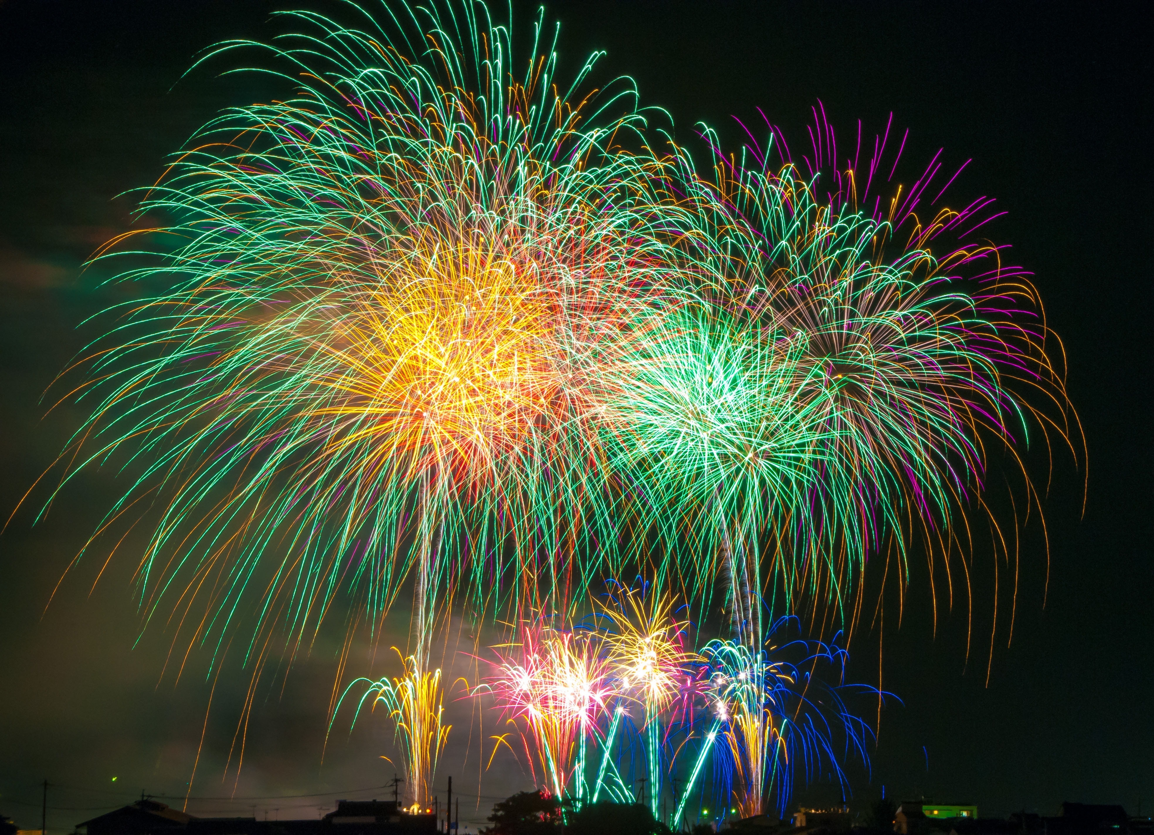 Feu d'artifice et bal populaire