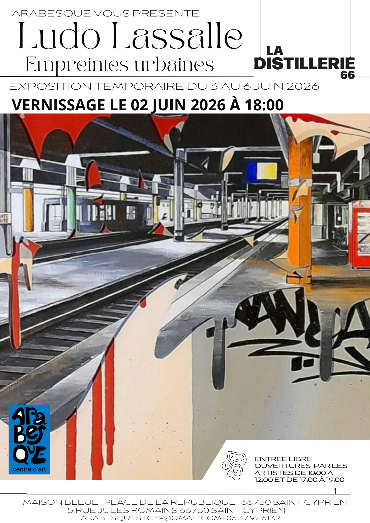 Exposition Empreintes urbaines de Ludo Lassalle