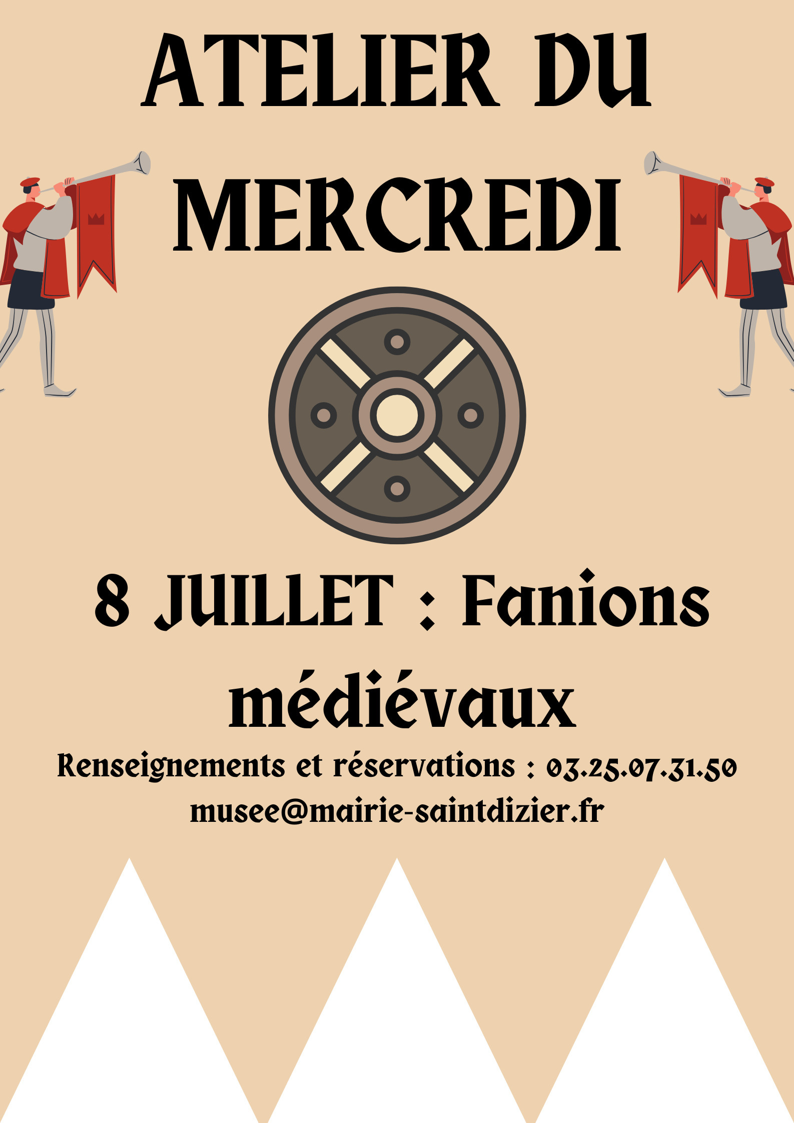 Atelier du Mercredi : fanions médiévaux