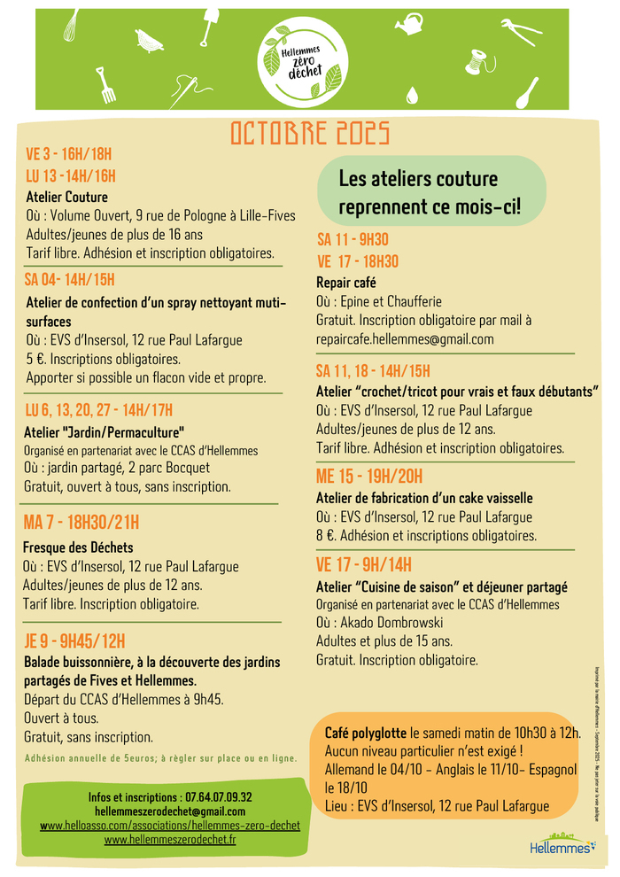Hellemmes 0 déchet - Octobre 2025