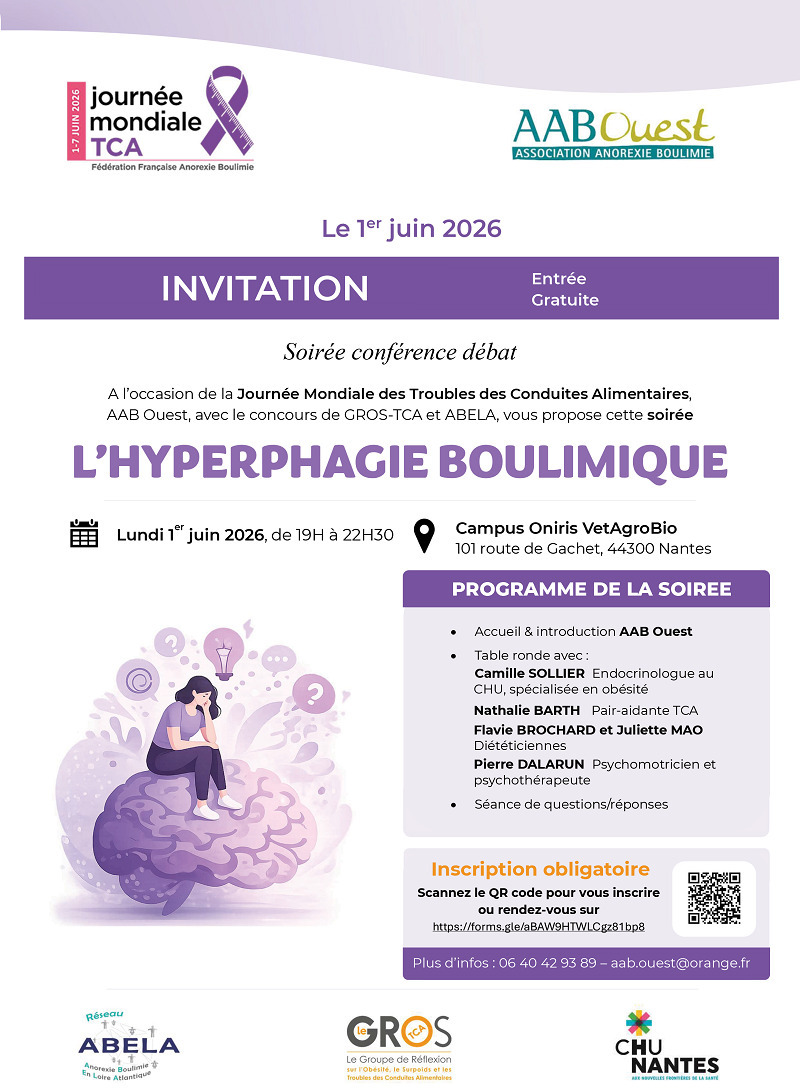 Soirée conférence débat : l'hyperphagie boulimique
