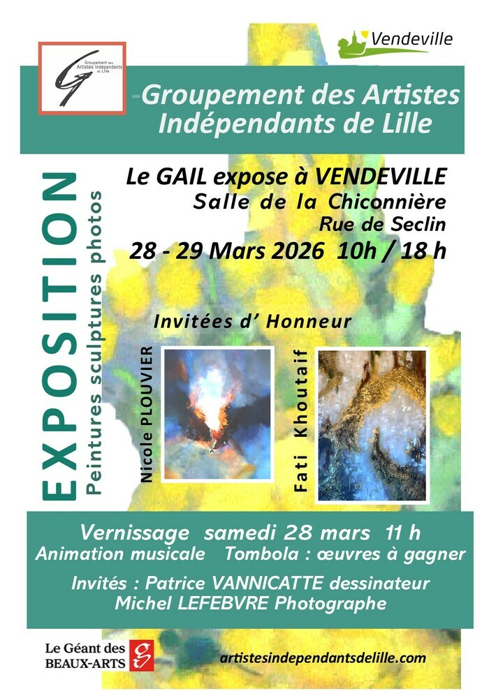 Les artistes du GAIL exposent à Vendeville