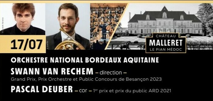 Les Estivales de Musique en Médoc et l’Orchestre National de Bordeaux Aquitaine