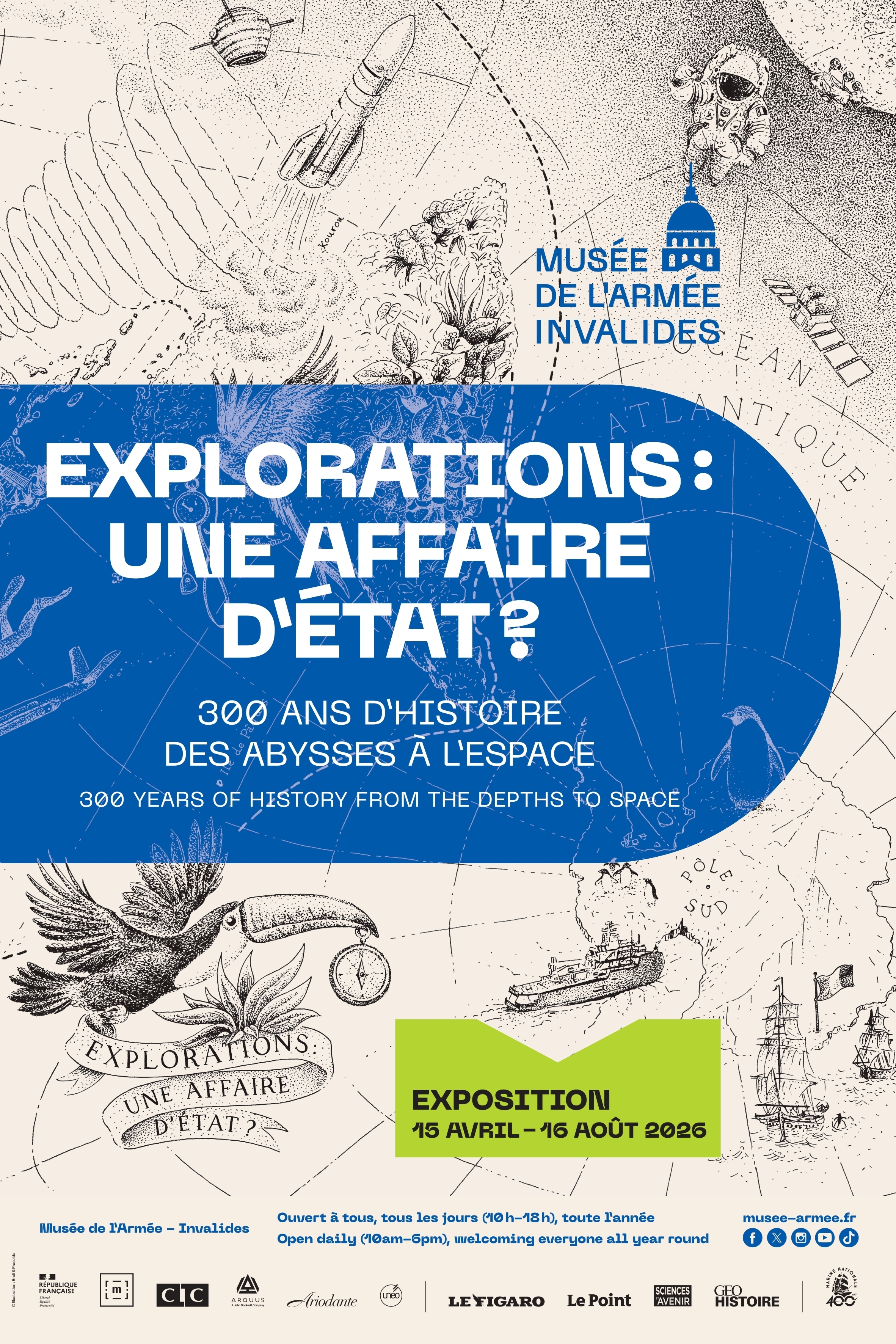 Visite libre de l'exposition "Explorations : une affaire d'État ?"
