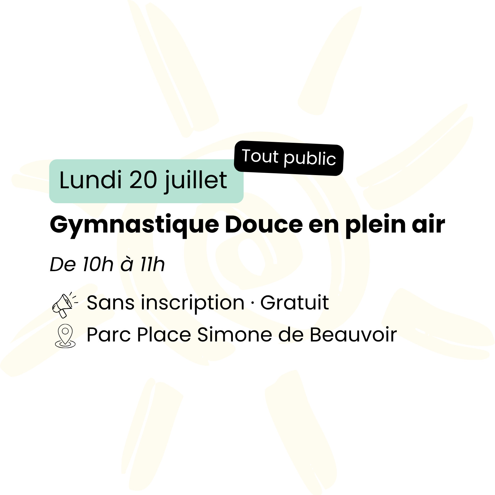 Gymnastique Douce en plein air