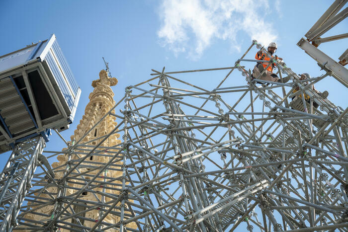 Aperçu de chantier : la Flèche Saint-Michel