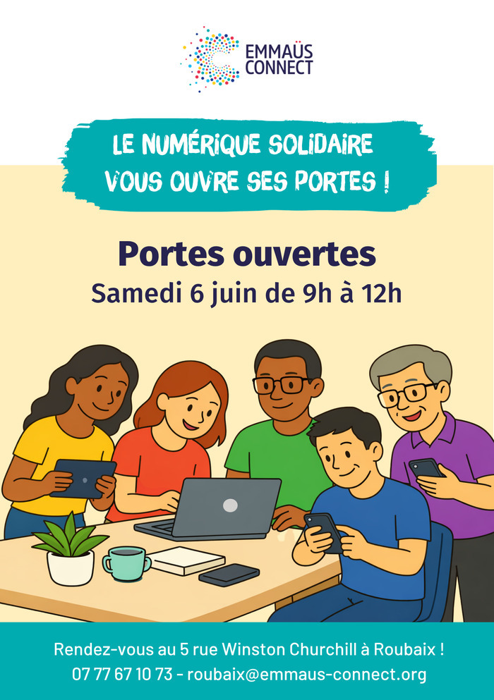 Journée Portes Ouvertes Emmaus Connect Roubaix