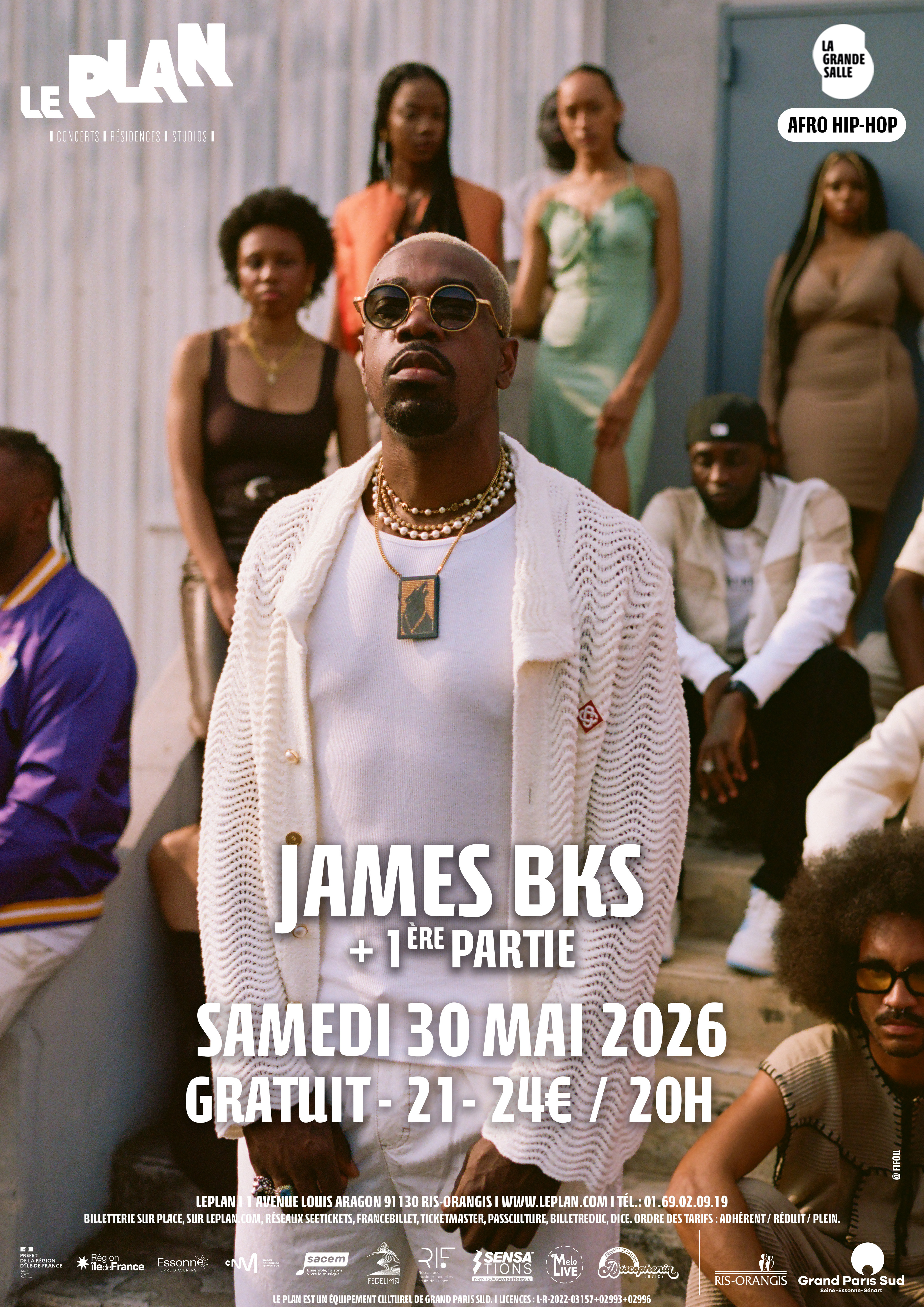 JAMES BKS + 1ère partie