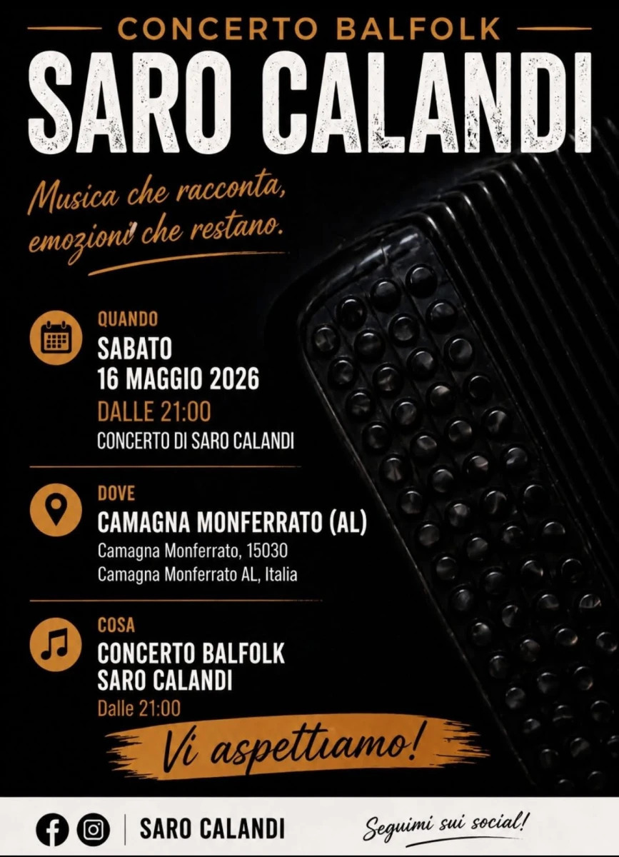 Saro Calandi a Camagna in festa