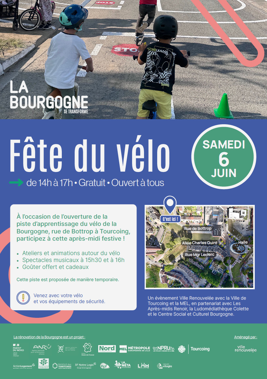 Fête du vélo à la Bourgogne à Tourcoing