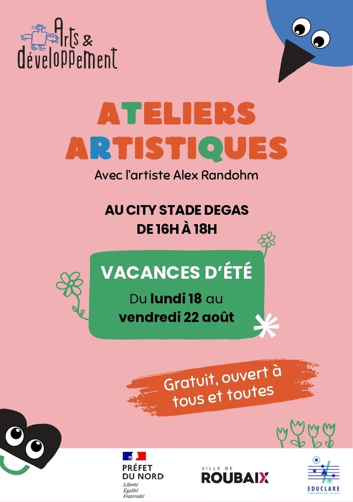 Ateliers artistiques de rue - quartier Hauts-Champs