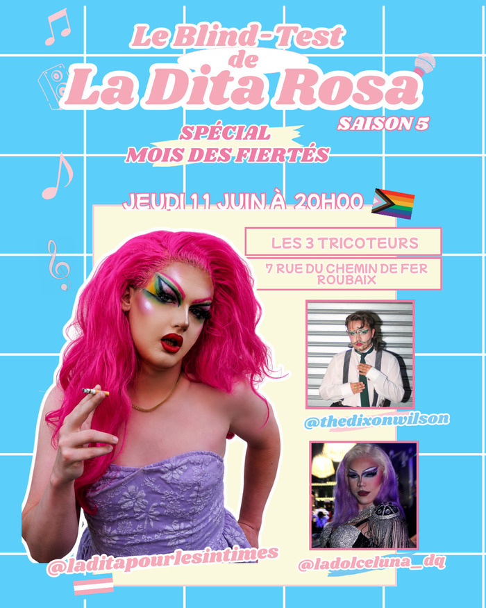 Le Blind-Test de La Dita Rosa, saison 5 spécial Mois des Fiertés