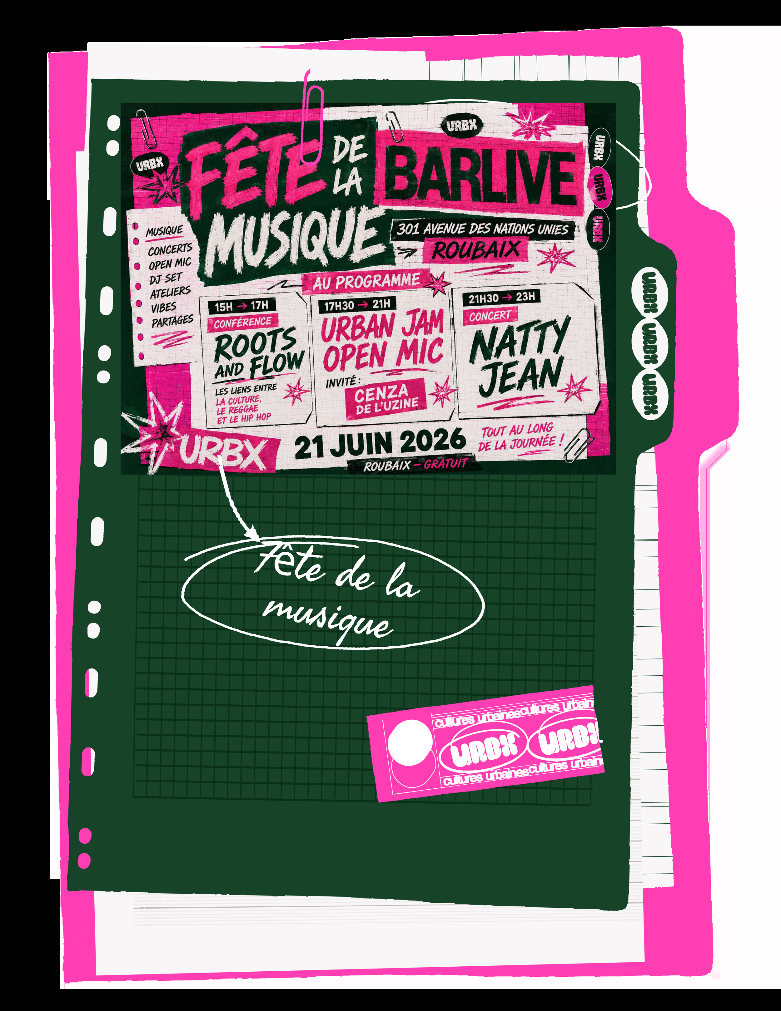 URBX Festival - Fête de la Musique au Bar Live