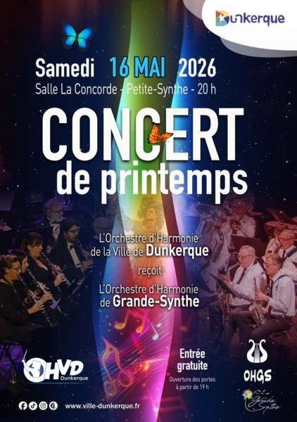 Concert de printemps de l'Orchestre d'Harmonie de la Ville de Dunkerque