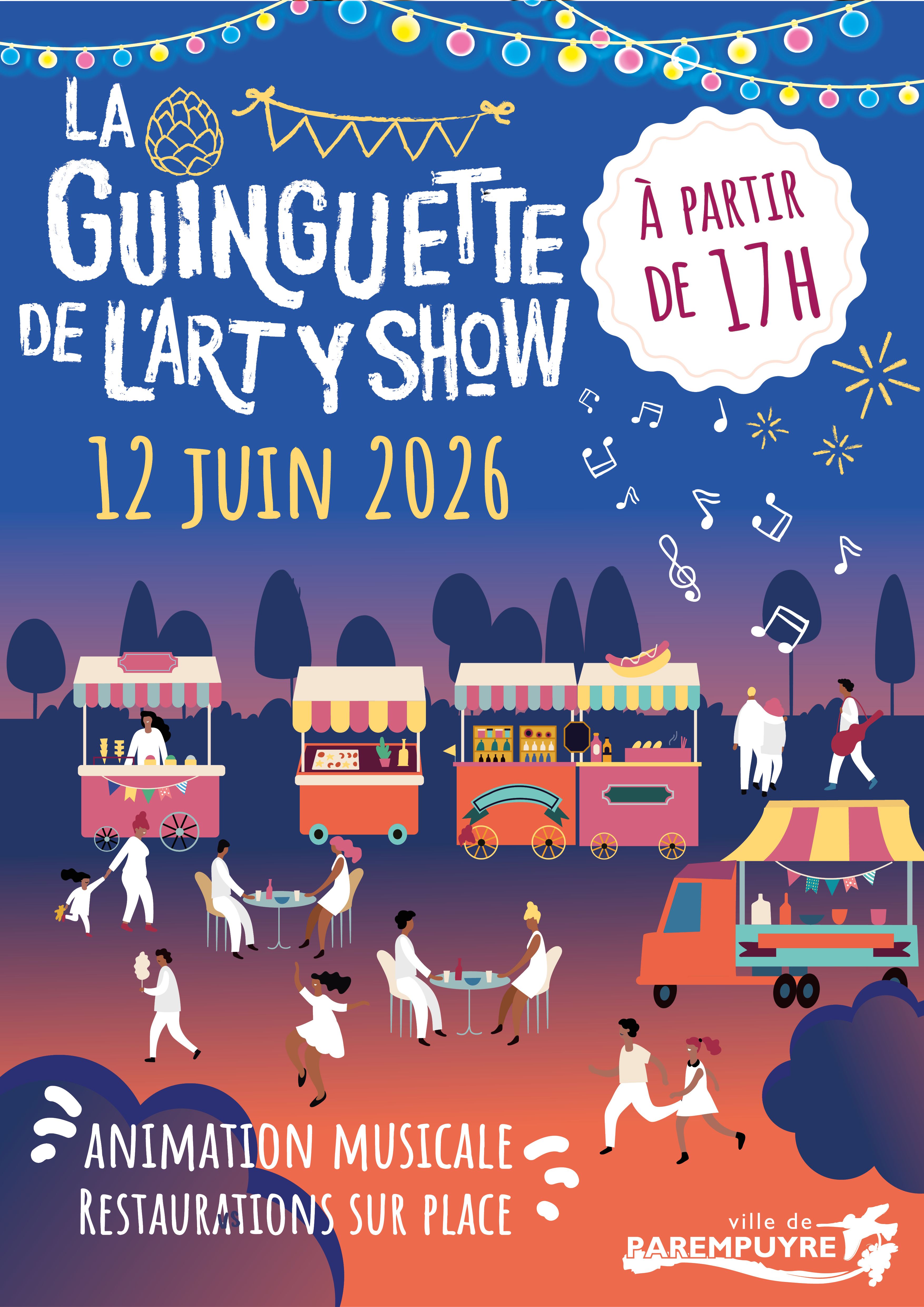 🎉 GUINGUETTE – VENDREDI 12 JUIN 2026 🎶🍻🍔