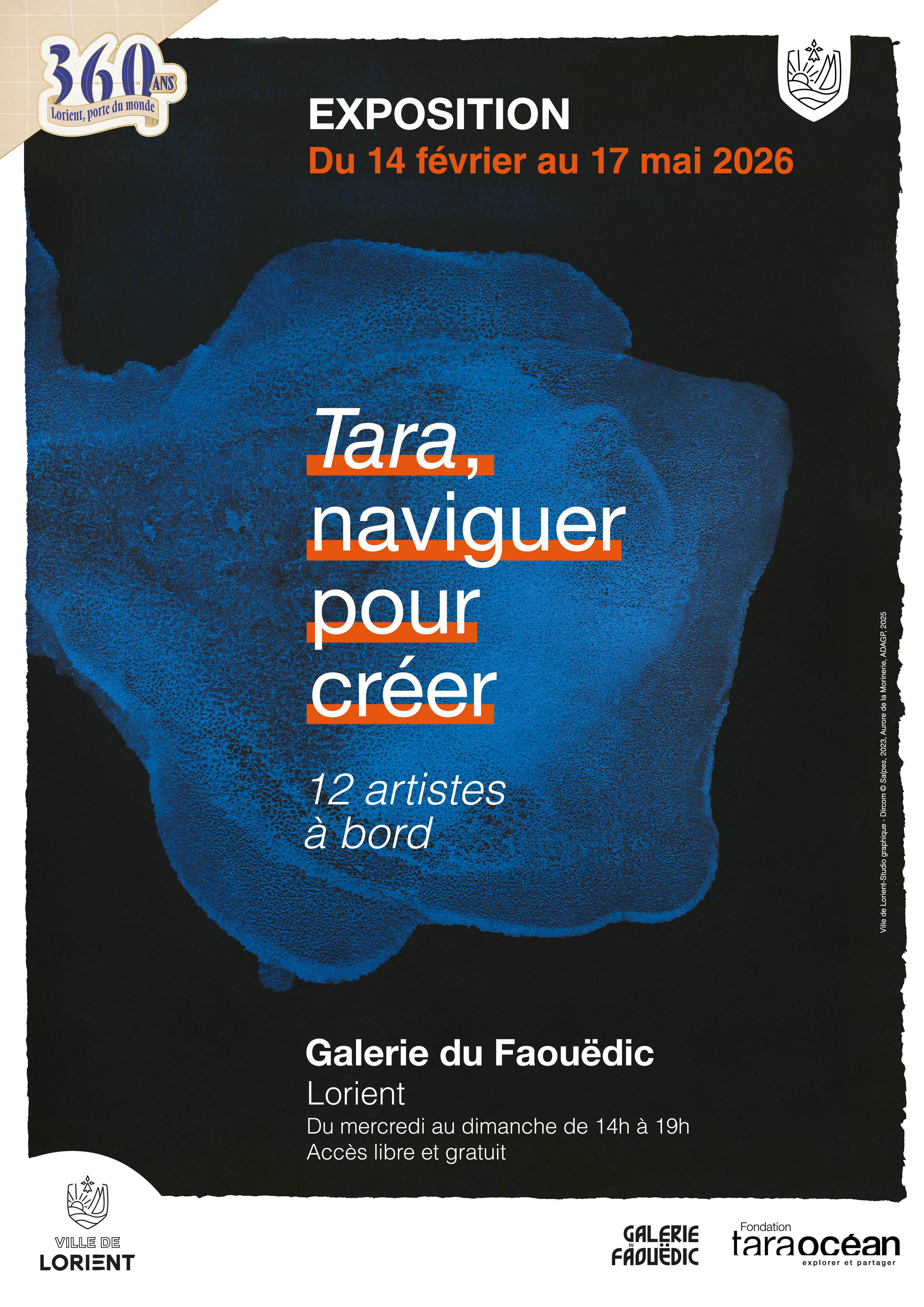 Exposition : Tara, naviguer pour créer. 12 artistes à bord