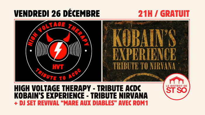 Tributes ACDC + Nirvana + Revival "Mare Aux Diables"