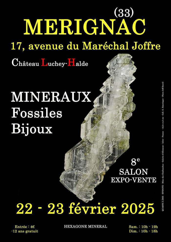 8ème salon des minéraux, fossiles et bijoux à Mérignac