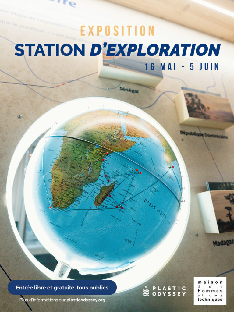 Exposition « Station d'exploration » de Plastic Odyssey