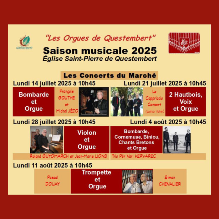 Les concerts du marché cet été à Questembert