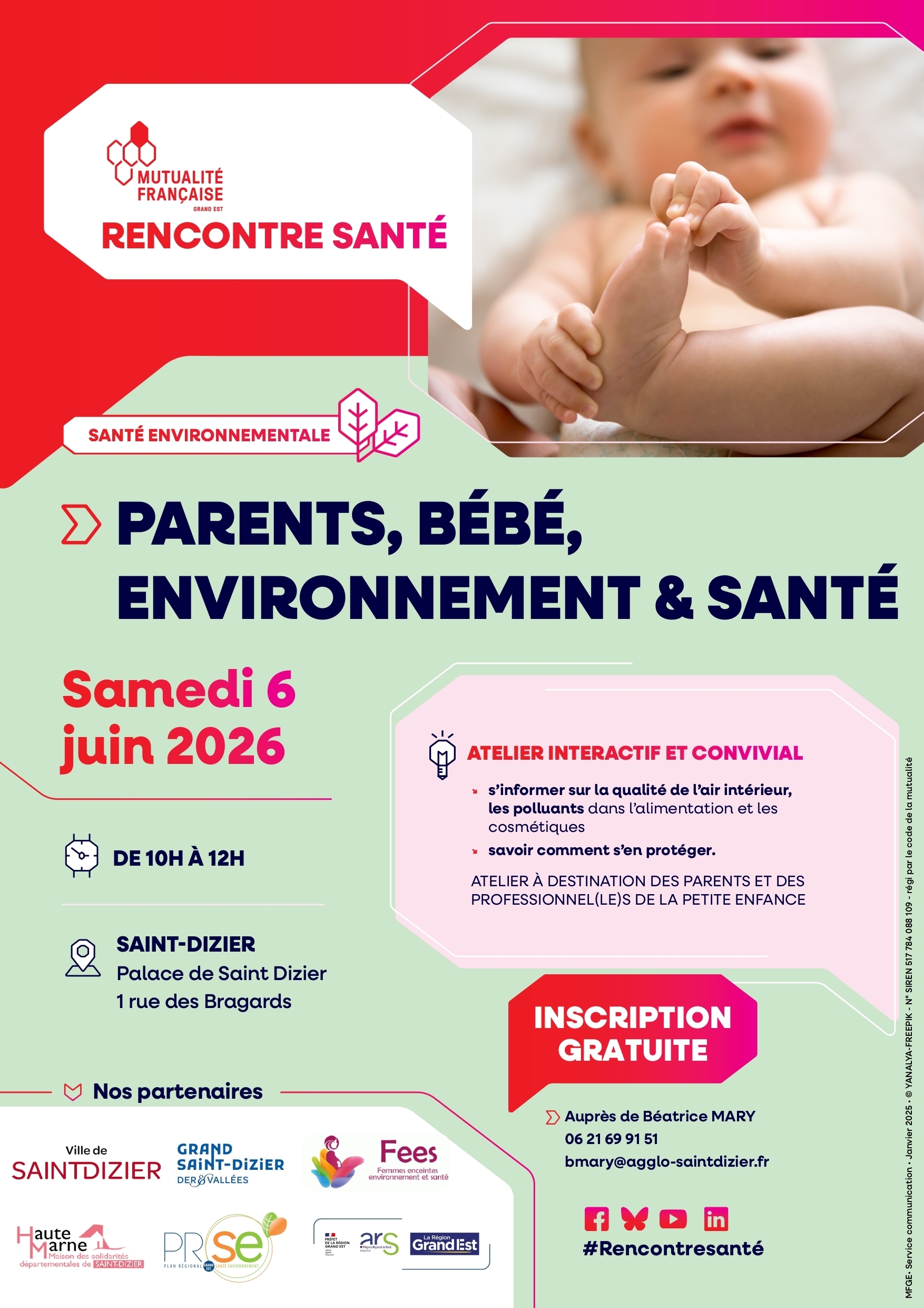 Atelier Parent, bébé, environnement et santé